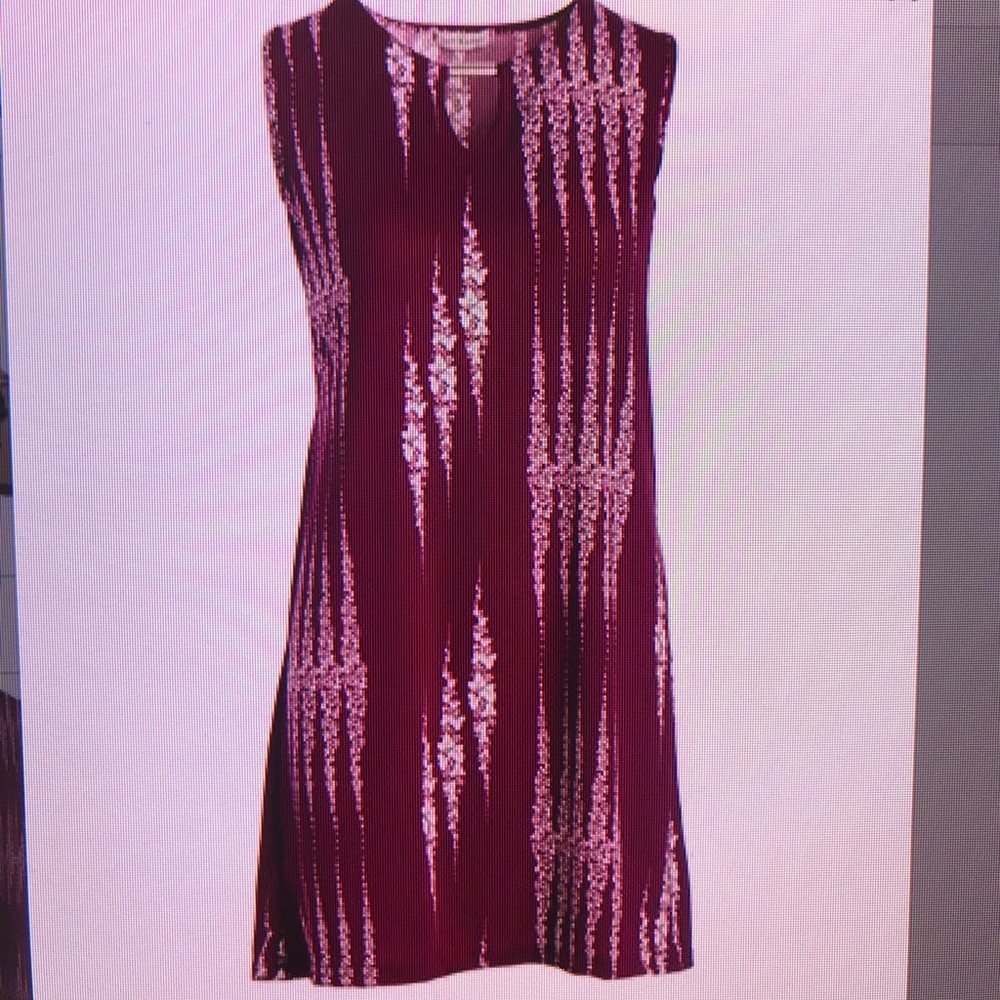 Purple shift dress